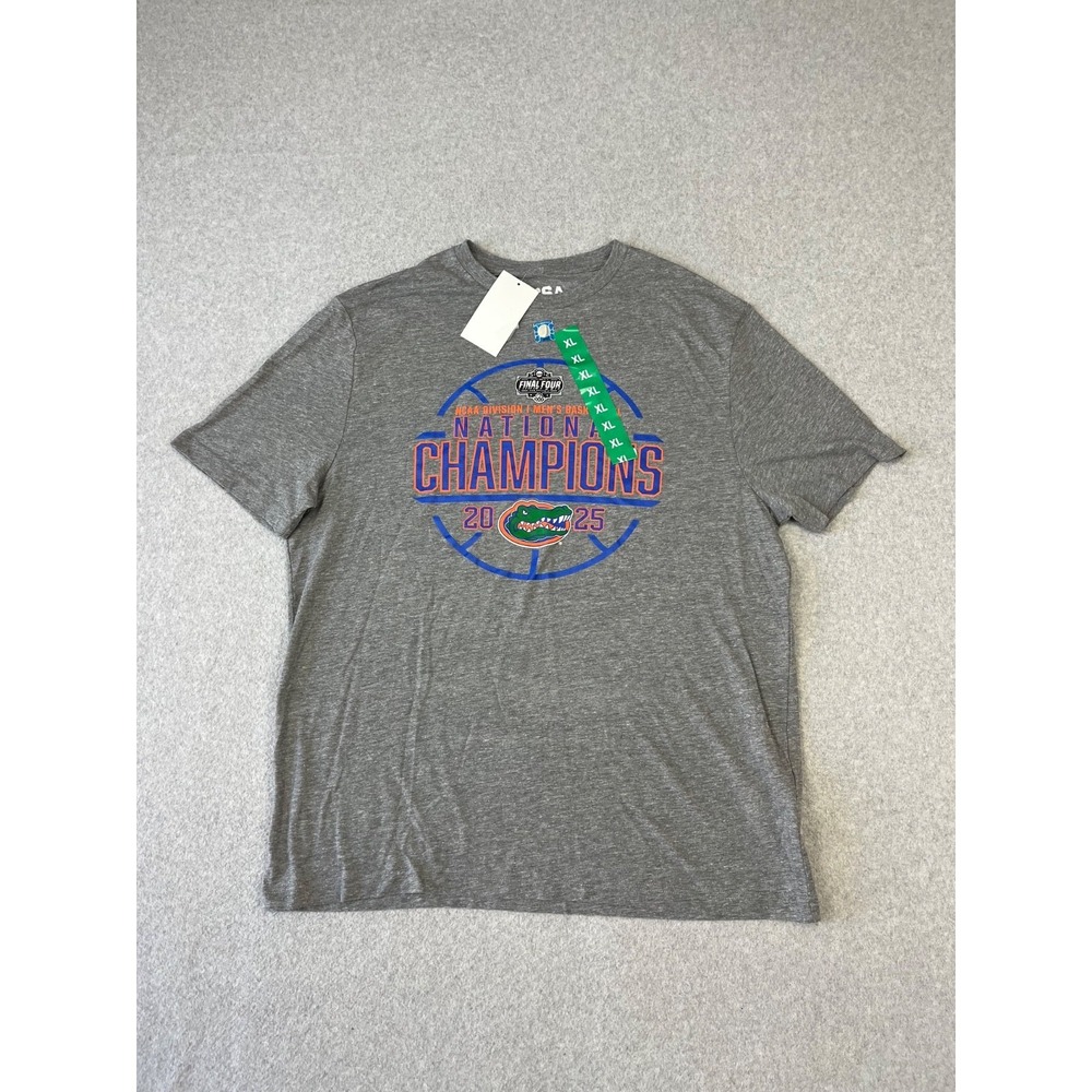 University Of Florida Gators Mens XL Gray Final Four 2025 National Champs